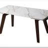 Стол BETIS 180 MATTE GILDED WHITE SOLID CERAMIC / Орех, ®DISAUR заказать по цене 91 900 руб. в Уфе