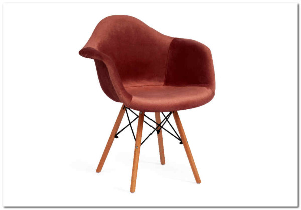 Кресло Secret De Maison CINDY SOFT (EAMES) (mod. 101) коралловый (HLR 44)/натуральный заказать по цене 7 720 руб. в Уфе
