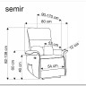 Кресло раскладное Halmar SEMIR (серый) заказать по цене 57 304 руб. в Уфе