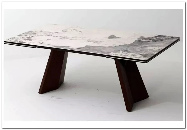 Стол BRIAN 200 MATTE PANDORA керамика на стекле/ Орех, ®DISAUR заказать по цене 133 100 руб. в Уфе