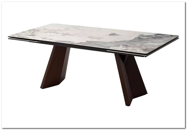 Стол BRIAN 200 MATTE PANDORA керамика на стекле/ Орех, ®DISAUR заказать по цене 133 100 руб. в Уфе