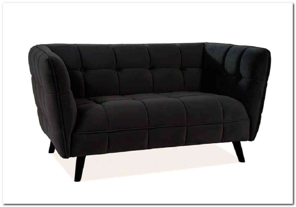 Диван CASTELLO 2 Velvet Bluvel 19  Signal (черный) заказать по цене 84 495 руб. в Уфе