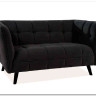 Диван CASTELLO 2 Velvet Bluvel 19  Signal (черный) заказать по цене 84 495 руб. в Уфе