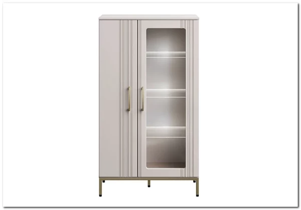 Тумба-витрина Бетти кашемир 1V1D BRW заказать по цене 23 690 руб. в Уфе