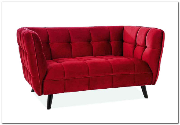 Диван CASTELLO 2 Velvet Bluvel 59  Signal (бордовый) заказать по цене 84 495 руб. в Уфе
