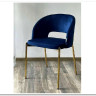 Стул AGNES BLUVEL-86 NAVY BLUE, золотой каркас заказать по цене 4 725 руб. в Уфе