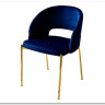 Стул AGNES BLUVEL-86 NAVY BLUE, золотой каркас заказать по цене 4 725 руб. в Уфе