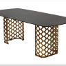Стол CHIAVARI 220 KL-116 Черный мрамор матовый, итальянская керамика / бронзовый, DISAUR заказать по цене 96 480 руб. в Уфе