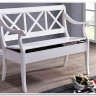 Скамейка ALBIZZI (Альбицци) pure white (белый) заказать по цене 27 217 руб. в Уфе