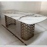 Стол CHIAVARI 220 KL-188 Контрастный мрамор матовый, итальянская керамика / Шампань, DISAUR заказать по цене 96 480 руб. в Уфе