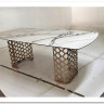 Стол CHIAVARI 220 KL-188 Контрастный мрамор матовый, итальянская керамика / Шампань, DISAUR заказать по цене 96 480 руб. в Уфе
