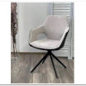 Стул ROCKS 180 град. Светло-серый Enjoy 151, ткань/ темно-серый Maison 95, PU/ черный каркас, DISAUR заказать по цене 0 руб. в Уфе
