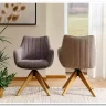 Стул кухонный Signal AZALIA D Velvet Bluvel 14 поворотный (серый/дуб) заказать по цене 21 209 руб. в Уфе
