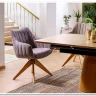 Стул кухонный Signal AZALIA D Velvet Bluvel 14 поворотный (серый/дуб) заказать по цене 21 209 руб. в Уфе