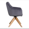 Стул кухонный Signal AZALIA D Velvet Bluvel 14 поворотный (серый/дуб) заказать по цене 21 209 руб. в Уфе
