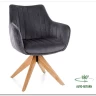 Стул кухонный Signal AZALIA D Velvet Bluvel 14 поворотный (серый/дуб) заказать по цене 21 209 руб. в Уфе