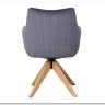 Стул кухонный Signal AZALIA D Velvet Bluvel 14 поворотный (серый/дуб) заказать по цене 21 209 руб. в Уфе
