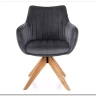 Стул кухонный Signal AZALIA D Velvet Bluvel 14 поворотный (серый/дуб) заказать по цене 21 209 руб. в Уфе