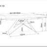 Стол обеденный Signal WESTIN III Ceramic 160 раскладной (белый/черный) заказать по цене 152 829 руб. в Уфе
