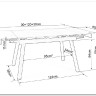Стол обеденный Signal JOHN 120 раскладной (белый/черный) заказать по цене 46 208 руб. в Уфе