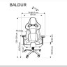 Кресло компьютерное HALMAR BALDUR серый/черный заказать по цене 56 716 руб. в Уфе