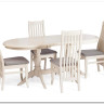 Стул DOLCE мягкое сидение бук, ivory white, велюр Tenerife Ultimate grey заказать по цене 9 920 руб. в Уфе