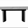 Стол RASMUS 160 TL-45 Белый мрамор, испанская керамика / черный каркас, DISAUR заказать по цене 95 250 руб. в Уфе