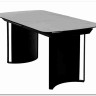 Стол RASMUS 160 TL-45 Белый мрамор, испанская керамика / черный каркас, DISAUR заказать по цене 95 250 руб. в Уфе