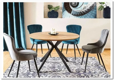 Стол обеденный Signal ASTER 120 (дуб/черный)