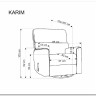 Кресло HALMAR KARIM бежевый заказать по цене 50 601 руб. в Уфе