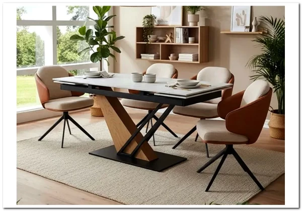 Стол обеденный Signal GENESIS 160 раскладной (белый/дуб) заказать по цене 96 648 руб. в Уфе