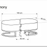 Скамья Halmar HARMONY (черный/белый/золотой) заказать по цене 20 638 руб. в Уфе
