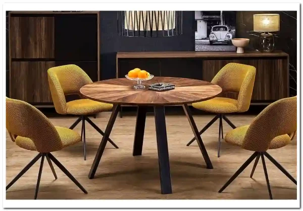 Стол обеденный Halmar DANILO 120 (орех/черный) заказать по цене 30 953 руб. в Уфе Стол обеденный Halmar DANILO 120 (орех/черный) заказать по цене 30 953 руб. в Уфе