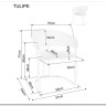 Стул кухонный Signal Tulipe Velvet Bluvel 28 (бежевый/золотой) заказать по цене 30 928 руб. в Уфе