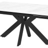 Стол BELLUNO 160 MARBLES KL-99 Белый мрамор матовый, итальянская керамика/ черный каркас заказать по цене 124 150 руб. в Уфе