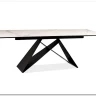 Стол обеденный Signal WESTIN III Ceramic 180 раскладной (белый мрамор/черный мат) заказать по цене 163 538 руб. в Уфе