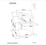 Стул кухонный Signal Crown Velvet Bluvel 22 (светло-бежевый/золотой) заказать по цене 30 928 руб. в Уфе