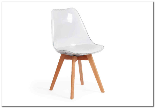 Стул Secret De Maison TULIP  (mod. 73) прозрачный/Transparent, подушка белая/Cushion whit заказать по цене 5 890 руб. в Уфе