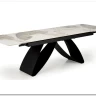 Стол обеденный Halmar HILARIO 180 раскладной (белый мрамор/черный) заказать по цене 122 998 руб. в Уфе