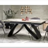 Стол обеденный Halmar HILARIO 180 раскладной (белый мрамор/черный) заказать по цене 122 998 руб. в Уфе
