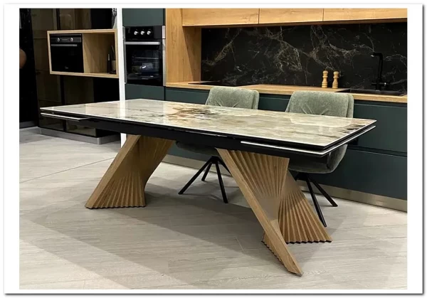 Стол МАНХЭТТЕН 200 PANDORA, керамика / Дуб Галифакс заказать по цене 101 100 руб. в Уфе