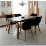 Стол обеденный Halmar LOZANO (черный мрамор/ореховый) заказать по цене 68 406 руб. в Уфе