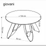 Стол обеденный Halmar GIOVANI 135 (зеленый мрамор/черный) заказать по цене 72 936 руб. в Уфе