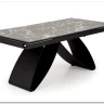 Стол обеденный Halmar HILARIO 180 раскладной (черный мрамор/черный) заказать по цене 122 998 руб. в Уфе
