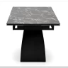 Стол обеденный Halmar HILARIO 180 раскладной (черный мрамор/черный) заказать по цене 122 998 руб. в Уфе