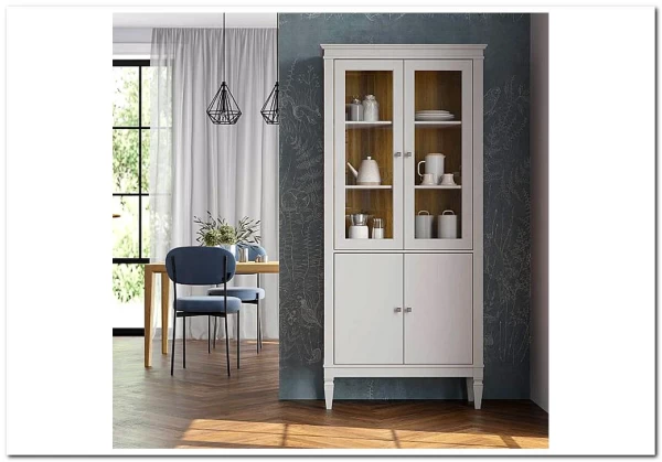 Шкаф для посуды Ольса-С 220 из массива сосны заказать по цене 46 397 руб. в Уфе