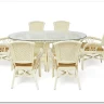 Комплект обеденный "ANDREA GRAND" (стол+6 кресел) TCH White (белый) заказать по цене 216 000 руб. в Уфе