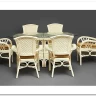 Комплект обеденный "ANDREA GRAND" (стол+6 кресел) TCH White (белый) заказать по цене 216 000 руб. в Уфе