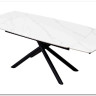 Стол RIVOLI 140 MATT WHITE MARBLE SOLID CERAMIC / BLACK заказать по цене 74 900 руб. в Уфе