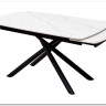 Стол RIVOLI 140 MATT WHITE MARBLE SOLID CERAMIC / BLACK заказать по цене 74 900 руб. в Уфе